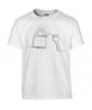 T-shirt Homme Ligne Cadenas [Graphique, Design, Trait, Mariage, Amour, Romantique, Love] T-shirt Manches Courtes, Col Rond