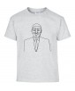 T-shirt Homme Ligne Anonymous [Graphique, Design, Trait, Geek, Hacker] T-shirt Manches Courtes, Col Rond