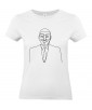 T-shirt Femme Ligne Anonymous [Graphique, Design, Trait, Geek, Hacker] T-shirt Manches Courtes, Col Rond
