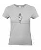 T-shirt Femme Ligne Femme Mannequin [Graphique, Design, Trait, Mariage, EVJF] T-shirt Manches Courtes, Col Rond