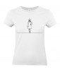 T-shirt Femme Ligne Femme Défilé [Graphique, Design, Trait, Mariage, EVJF] T-shirt Manches Courtes, Col Rond