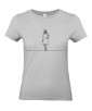 T-shirt Femme Ligne Femme Défilé [Graphique, Design, Trait, Mariage, EVJF] T-shirt Manches Courtes, Col Rond