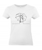 T-shirt Femme Ligne Parapluie [Graphique, Design, Trait] T-shirt Manches Courtes, Col Rond