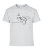 T-shirt Homme Ligne Batterie [Graphique, Design, Trait, Musique, Rock, Batteur] T-shirt Manches Courtes, Col Rond