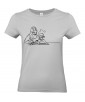 T-shirt Femme Ligne Devoirs [Graphique, Design, Trait, Maman, Fille, École, Livre] T-shirt Manches Courtes, Col Rond