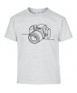 T-shirt Homme Ligne Appareil Photo [Graphique, Design, Trait, Photographe] T-shirt Manches Courtes, Col Rond