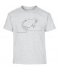 T-shirt Homme Ligne Grenouille [Graphique, Design, Ligne, Trait, Animaux] T-shirt Manches Courtes, Col Rond