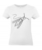 T-shirt Femme Ligne Guêpe [Graphique, Design, Ligne, Trait, Animaux] T-shirt Manches Courtes, Col Rond