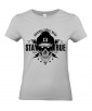 T-shirt Femme Tête de Mort Street Wear [Urban, Hip-Hop, Street Art, Skater] T-shirt Manches Courtes, Col Rond