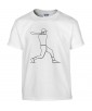 T-shirt Homme Ligne Baseball [Graphique, Design, Trait, Sport, Batte] T-shirt Manches Courtes, Col Rond