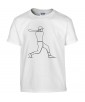 T-shirt Homme Ligne Baseball [Graphique, Design, Trait, Sport, Batte] T-shirt Manches Courtes, Col Rond