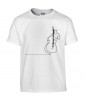 T-shirt Homme Ligne Contrebasse [Graphique, Design, Trait, Musique, Jazz] T-shirt Manches Courtes, Col Rond