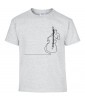 T-shirt Homme Ligne Contrebasse [Graphique, Design, Trait, Musique, Jazz] T-shirt Manches Courtes, Col Rond
