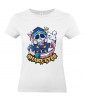 T-shirt Femme Tête de Mort Snake Eyes [Fun, Humour Noir, Trash, Swag] T-shirt Manches Courtes, Col Rond