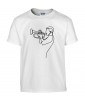 T-shirt Homme Ligne Trompette [Graphique, Design, Trait, Musique, Jazz] T-shirt Manches Courtes, Col Rond