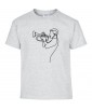 T-shirt Homme Ligne Trompette [Graphique, Design, Trait, Musique, Jazz] T-shirt Manches Courtes, Col Rond