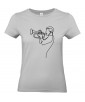 T-shirt Femme à manches courtes et col rond avec imprimé Ligne Trompette, Graphique, Design, Trait, Musique et Jazz.