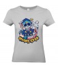 T-shirt Femme Tête de Mort Snake Eyes [Fun, Humour Noir, Trash, Swag] T-shirt Manches Courtes, Col Rond