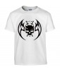 T-shirt Homme Tête de Mort Gothique [Skull, Ange, Démon] T-shirt Manches Courtes, Col Rond