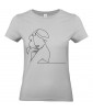 T-shirt Femme Ligne Femme Sexy [Graphique, Design, Trait, Glamour] T-shirt Manches Courtes, Col Rond
