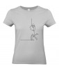 T-shirt Femme Ligne Couple Passion [Graphique, Design, Trait, Mariage, Romantique, Love] T-shirt Manches Courtes, Col Rond
