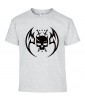 T-shirt Homme Tête de Mort Gothique [Skull, Ange, Démon] T-shirt Manches Courtes, Col Rond