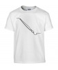 T-shirt Homme Ligne Stylo [Graphique, Design, Trait, Écrivain, Plume, Charlie, Liberté Expression] T-shirt Manches Courtes, Col Rond