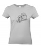 T-shirt Femme Ligne Grand-Parents [Graphique, Design, Trait, Couple, Grand-Mère, Grand-Père, Romantique, Love] T-shirt Manches Courtes, Col Rond