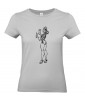 T-shirt Femme Pin-Up Cinéma [Rétro, Pop-Corn, Vintage, Sexy] T-shirt Manches Courtes, Col Rond