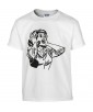 T-shirt Homme Pin-Up Rétro [Vintage, Sexy] T-shirt Manches Courtes, Col Rond