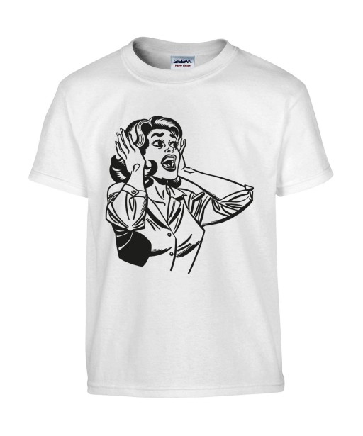 T-shirt Homme Pin-Up Rétro [Vintage, Sexy] T-shirt Manches Courtes, Col Rond