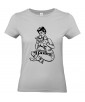 T-shirt Femme Pin-Up Tailleur [Rétro, Bourgeoise, Café, Thé, Vintage, Sexy] T-shirt Manches Courtes, Col Rond