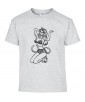 T-shirt Homme Pin-Up Léopard [Rétro, Vintage, Sexy, Coquin] T-shirt Manches Courtes, Col Rond