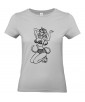 T-shirt Femme Pin-Up Léopard [Rétro, Vintage, Sexy, Coquin] T-shirt Manches Courtes, Col Rond