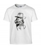 T-shirt Homme Pin-Up Cowgirl [Rétro, Chapeau, Western, Vintage, Sexy] T-shirt Manches Courtes, Col Rond