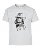 T-shirt Homme Pin-Up Cowgirl [Rétro, Chapeau, Western, Vintage, Sexy] T-shirt Manches Courtes, Col Rond