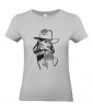 T-shirt Femme Pin-Up Cowgirl [Rétro, Chapeau, Western, Vintage, Sexy] T-shirt Manches Courtes, Col Rond