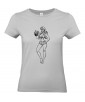 T-shirt Femme Pin-Up Alcool [Rétro, Serveuse, Rhum, Bière, Vintage, Sexy] T-shirt Manches Courtes, Col Rond