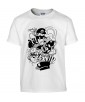 T-shirt Homme Geek Mario Bros [Jeux Vidéos, Gamer, Parodie, Nintendo, Level Up] T-shirt Manches Courtes, Col Rond