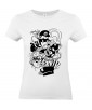T-shirt Femme Geek Mario Bros [Jeux Vidéos, Gamer, Parodie, Nintendo, Level Up] T-shirt Manches Courtes, Col Rond