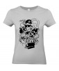T-shirt Femme Geek Mario Bros [Jeux Vidéos, Gamer, Parodie, Nintendo, Level Up] T-shirt Manches Courtes, Col Rond
