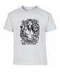 T-shirt Homme Hip-Hop Sexy [Tête de Mort, Skull,Tattoo, Gansta, Street Art, Urban, Tatouage] T-shirt Manches Courtes, Col Rond