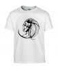 T-shirt Homme Tattoo Visage [Tatouage, Femme, Papillon] T-shirt Manches Courtes, Col Rond