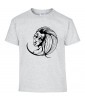T-shirt Homme Tattoo Visage [Tatouage, Femme, Papillon] T-shirt Manches Courtes, Col Rond