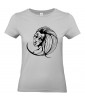 T-shirt Femme Tattoo Visage [Tatouage, Femme, Papillon] T-shirt Manches Courtes, Col Rond