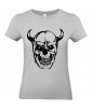 T-shirt Femme Tattoo Tête de Mort [Skull, Tatouage, Démon] T-shirt Manches Courtes, Col Rond
