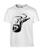 T-shirt Homme Tattoo Pipe Tête de Mort [Skull, Tatouage, Fumée, Tabac] T-shirt Manches Courtes, Col Rond