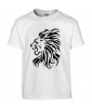 T-shirt Homme Tattoo Tribal Lion [Tatouage Animaux, Zodiac] T-shirt Manches Courtes, Col Rond