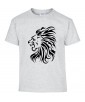 T-shirt Homme Tattoo Tribal Lion [Tatouage Animaux, Zodiac] T-shirt Manches Courtes, Col Rond