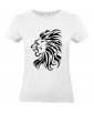 T-shirt Femme Tattoo Tribal Lion [Tatouage Animaux, Zodiac] T-shirt Manches Courtes, Col Rond
